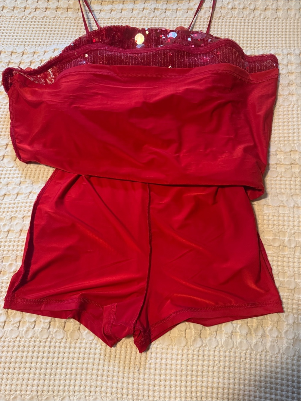 Abercrombie & Fitch Scarlett Strapless Sequin Skort - Picture 6 of 6
